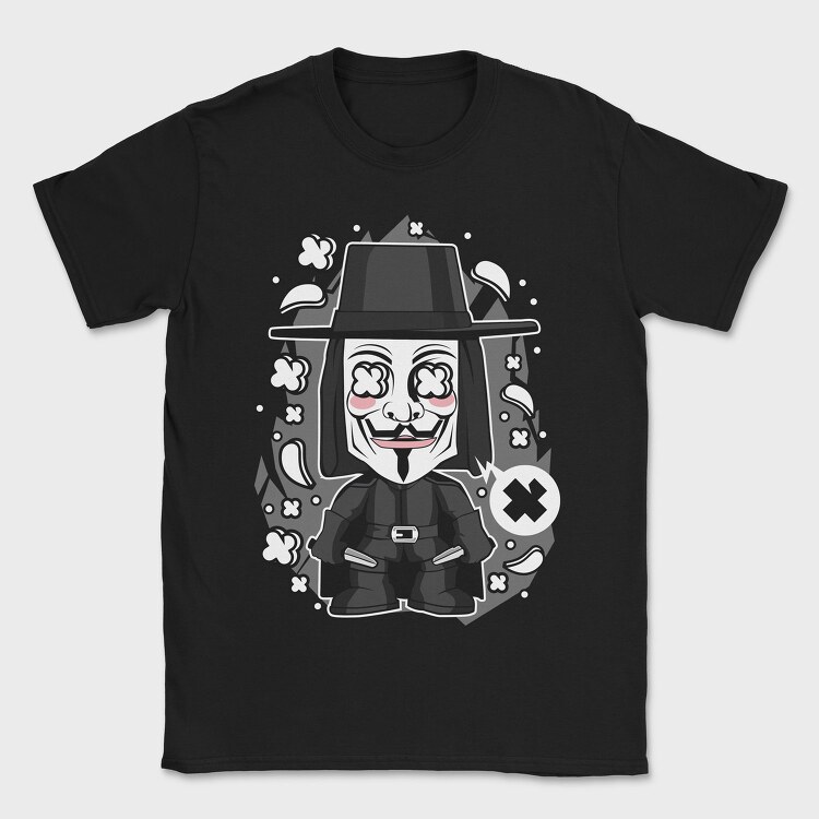 V For Vendetta, Tricou Barbati (Unisex)