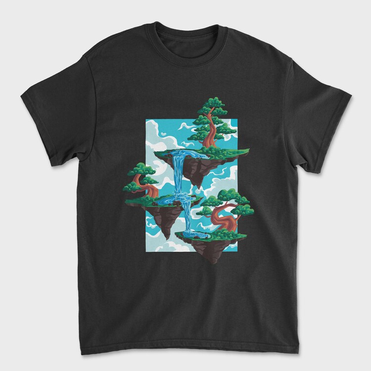 Bonsai Floating Island, Tricou Barbati (Unisex)