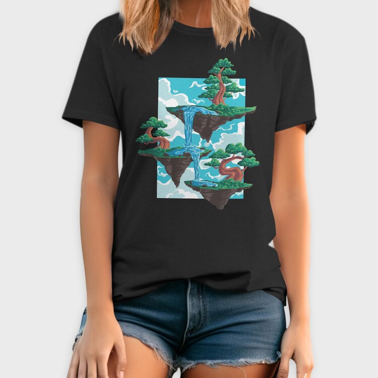 Bonsai Floating Island, Tricou Barbati (Unisex)