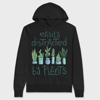 Easily Distracted by Plants, Hanorac Oversize Barbati (Unisex)