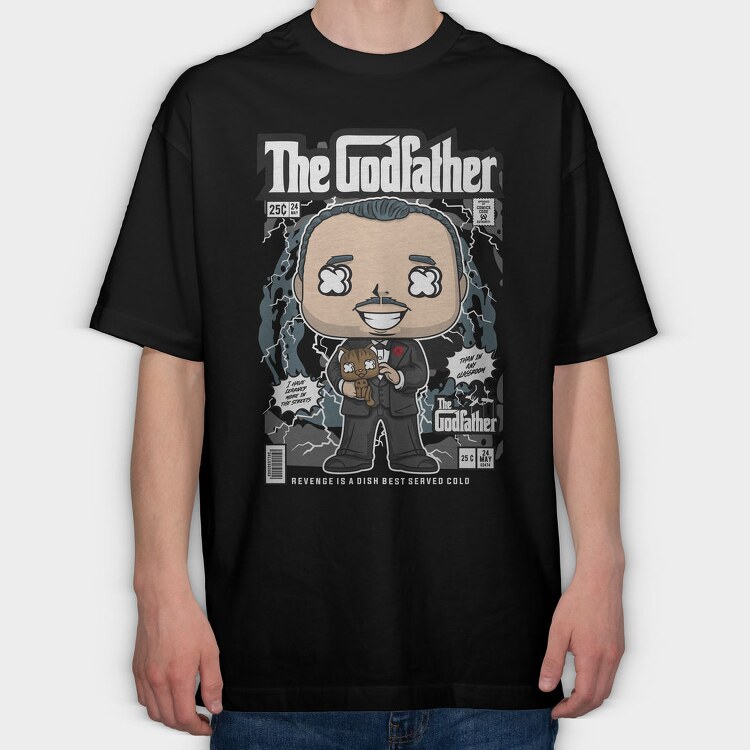 The Godfather Pop Art, Tricou Oversize Barbati (Unisex)