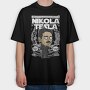 Teslas Future Vision, Tricou Oversize Barbati (Unisex)