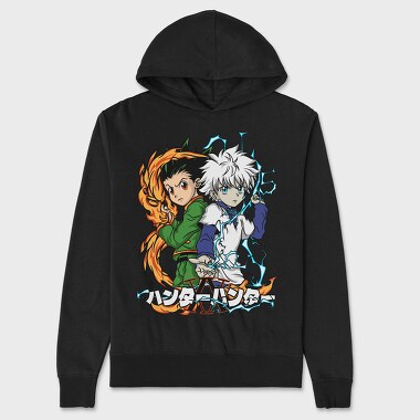 Bunbun Ninja Battle, Hanorac Oversize Barbati (Unisex)