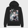 Butterfly Katana Girl, Hanorac Oversize Barbati (Unisex)