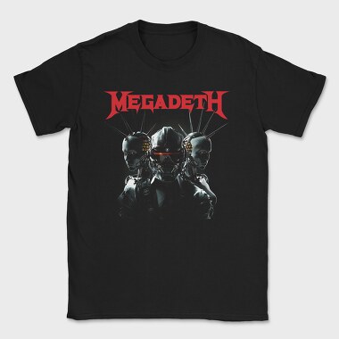Megadeth Robot Face Eyes 2, Tricou Barbati (Unisex)