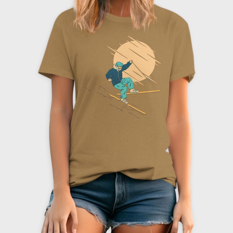 Skier Falling, Tricou Barbati (Unisex)
