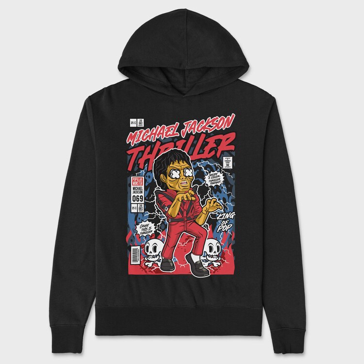 Thriller King Of Pop, Hanorac Oversize Barbati (Unisex)