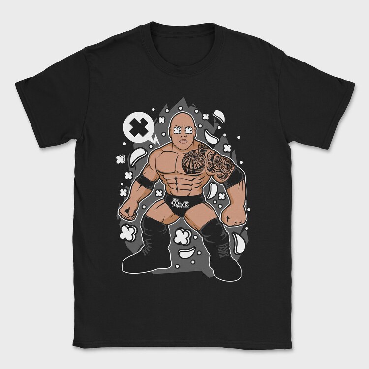 The Rock Warrior, Tricou Barbati (Unisex)