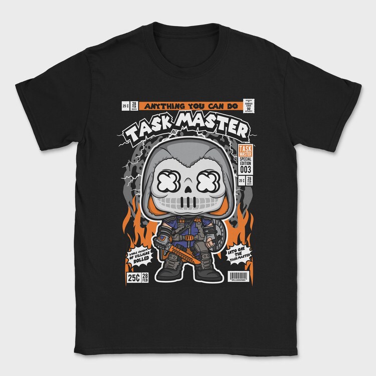 Taskmaster Skull Fire, Tricou Barbati (Unisex)