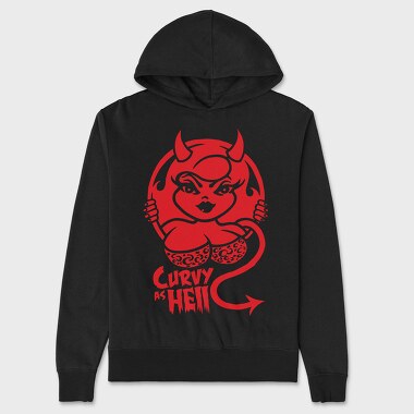 Curvy As Hell, Hanorac Oversize Barbati (Unisex)