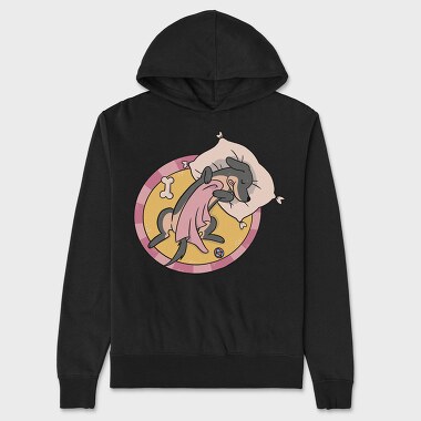 Dog Dream Bone, Hanorac Oversize Barbati (Unisex)