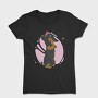 Dachshund Dog Pink Bow Dachsund Riveter Girl, Tricou Femei