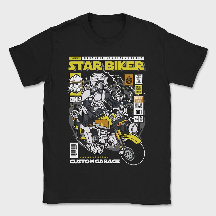 Star Trooper Biker, Tricou Barbati (Unisex)