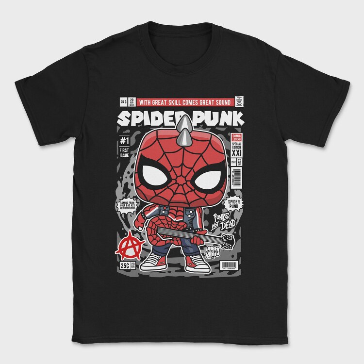 Spider Punk Revolution, Tricou Barbati (Unisex)
