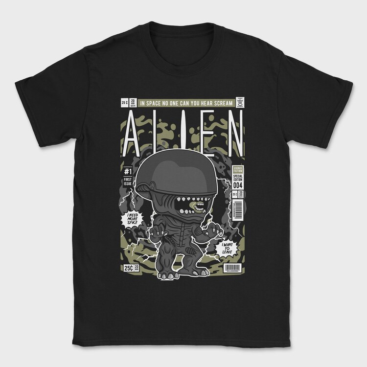 Space Alien Scream, Tricou Barbati (Unisex)
