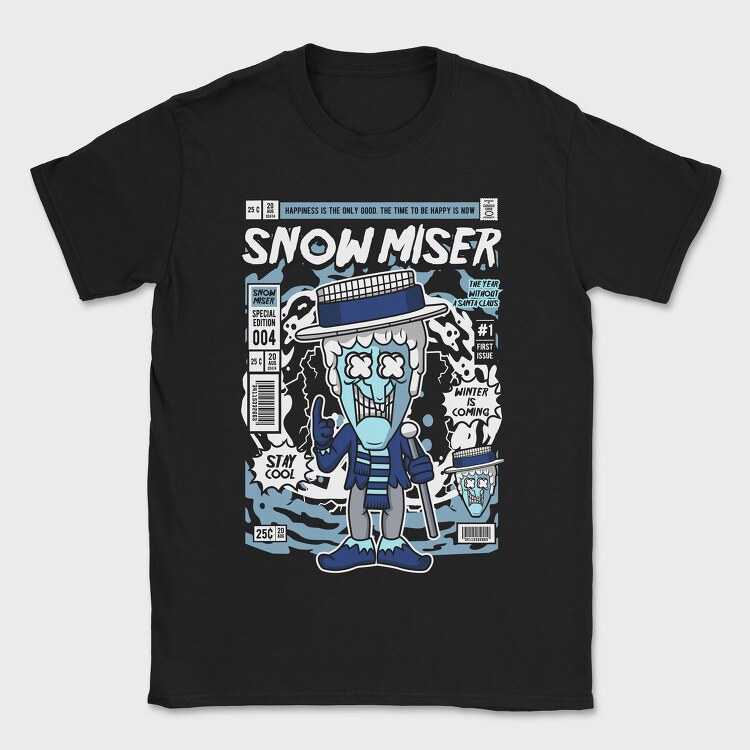 Snowmiser Comic Drop, Tricou Barbati (Unisex)