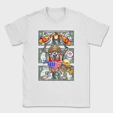 Daffy Duck Money Anarchy Urban Art, Tricou Barbati (Unisex)