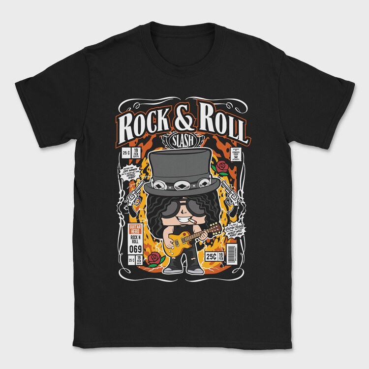 Slash Rock Roll, Tricou Barbati (Unisex)