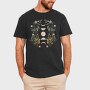 Moon Phases Dark Flowers, Tricou Barbati (Unisex)