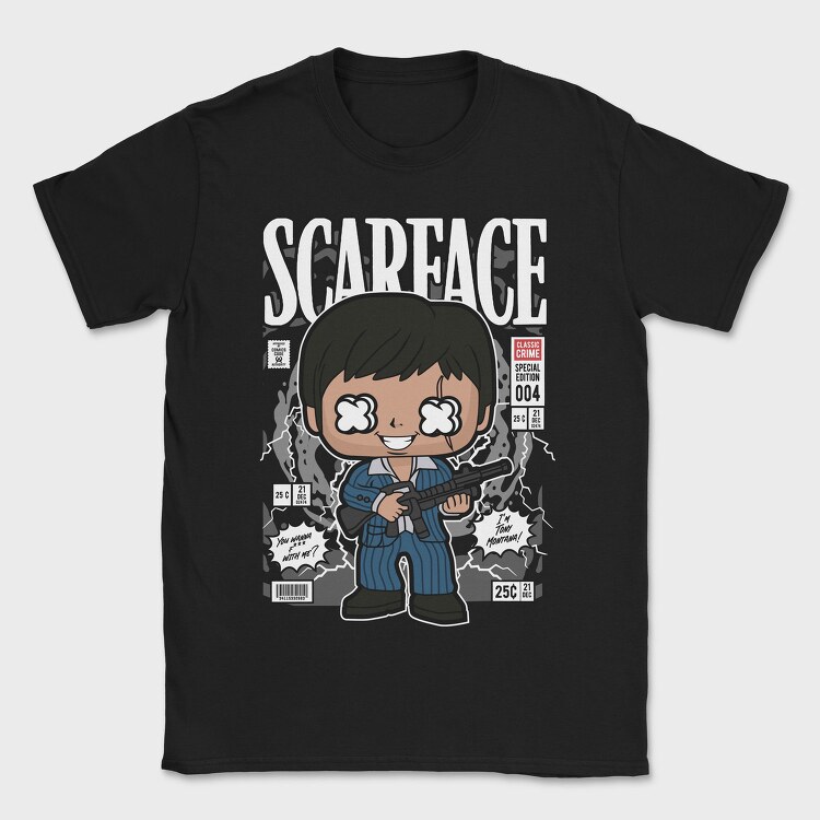 Scarface Pop Art, Tricou Barbati (Unisex)