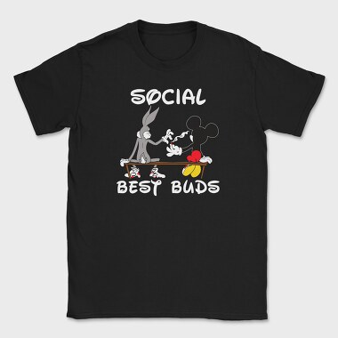 Mickey Bugs Bunny Banana Smoke Urban Art, Tricou Barbati (Unisex)