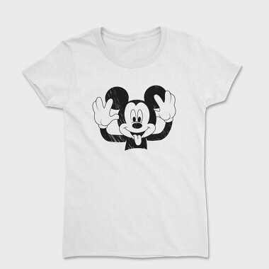 Mickey Mouse Waving Urban Art 99, Tricou Femei