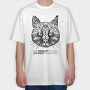 Different Reality Cat, Tricou Oversize Barbati (Unisex)