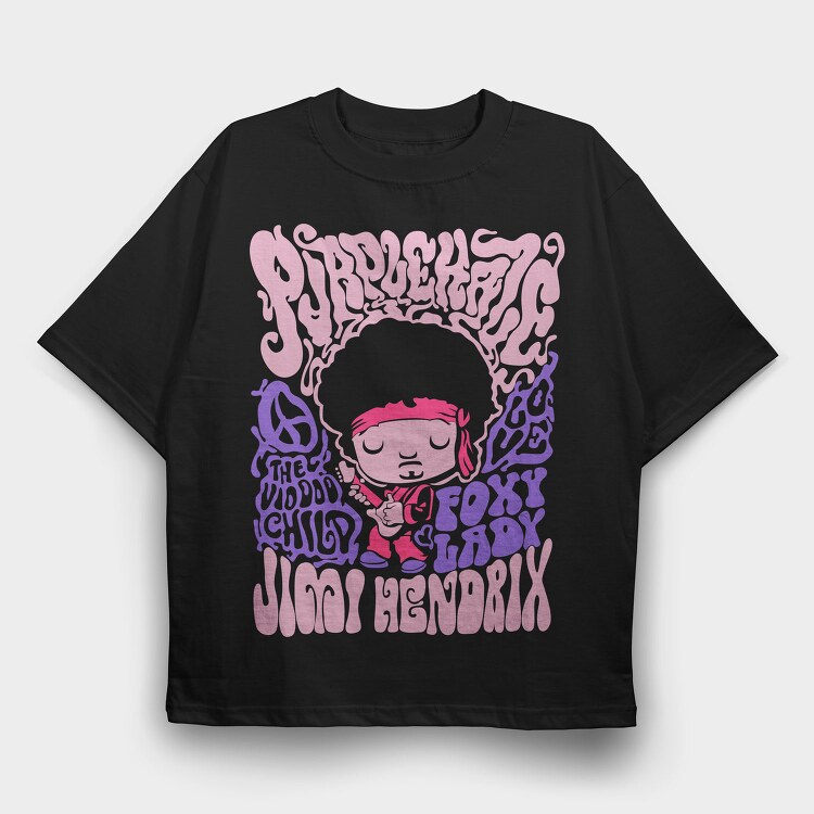 Foxy Child Vibes, Tricou Oversize Barbati (Unisex)