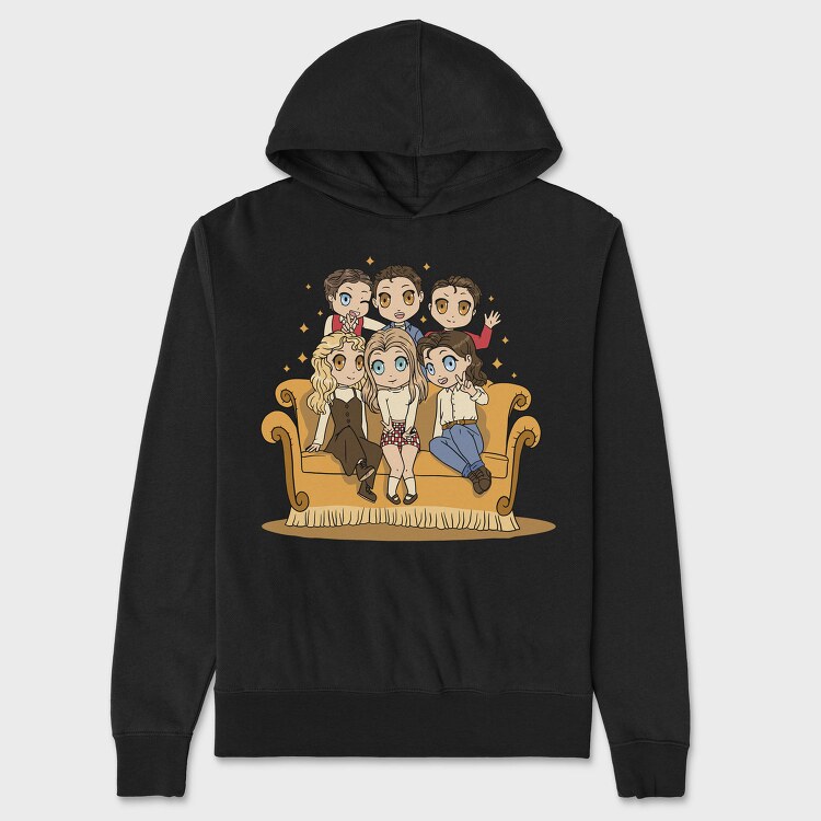 Friends Forever, Hanorac Oversize Barbati (Unisex)