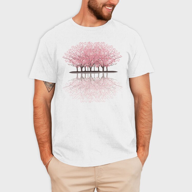 Sakura Forest, Tricou Barbati (Unisex)