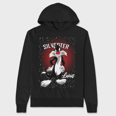 Silverster Sly Eyes Red, Hanorac Oversize Barbati (Unisex)