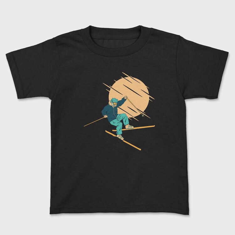 Skier Falling, Tricou Copii