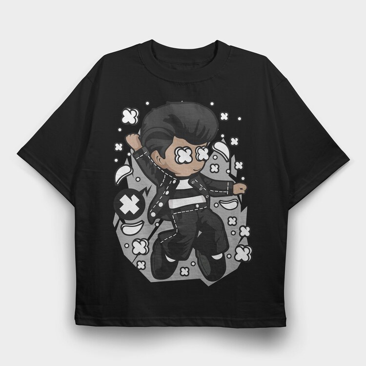 Rockstar Vibe, Tricou Oversize Barbati (Unisex)
