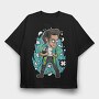 Rockstar Pop Art, Tricou Oversize Barbati (Unisex)