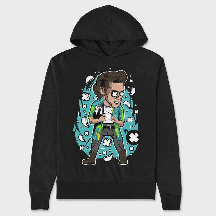 Rockstar Pop Art, Hanorac Oversize Barbati (Unisex)