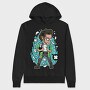Rockstar Pop Art, Hanorac Oversize Barbati (Unisex)