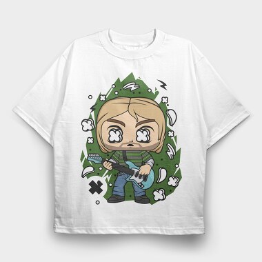 Rockstar Guitar Hero, Tricou Oversize Barbati (Unisex)