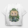 Rockstar Guitar Hero, Tricou Oversize Barbati (Unisex)