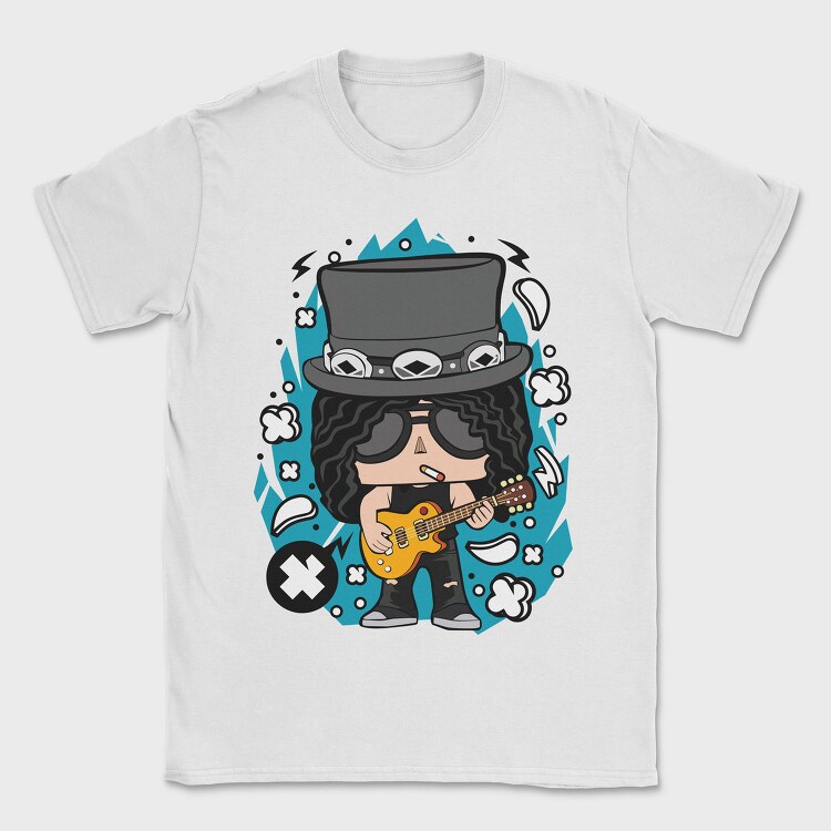 Rockstar Guitar Hero 1, Tricou Barbati (Unisex)