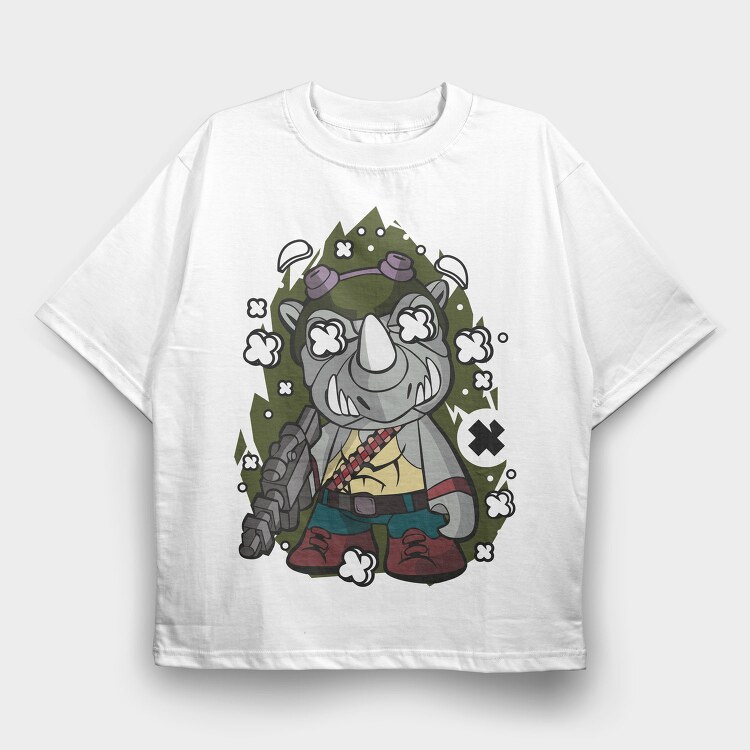 Rhino Riot Squad, Tricou Oversize Barbati (Unisex)