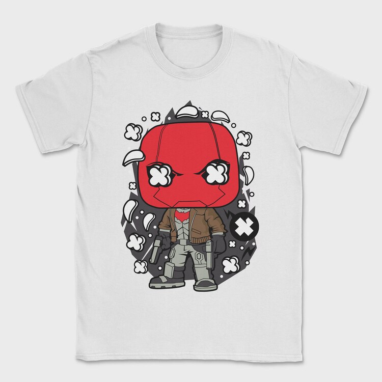 Red Hero Pop Art, Tricou Barbati (Unisex)