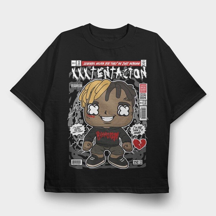 Reborn Legend Comic, Tricou Oversize Barbati (Unisex)