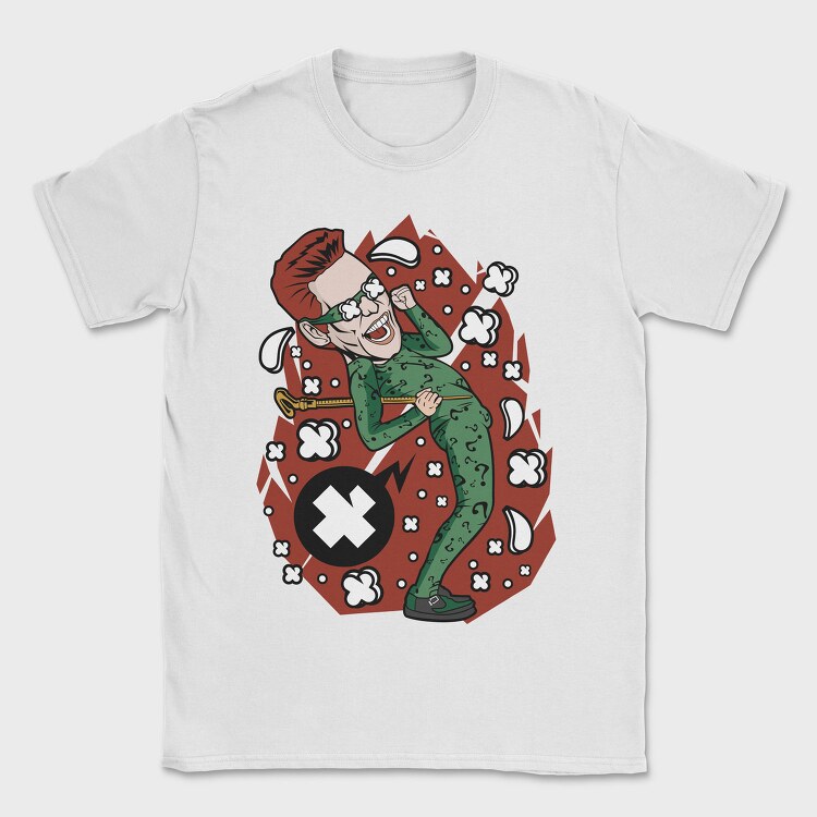 Question Mark Clown, Tricou Barbati (Unisex)