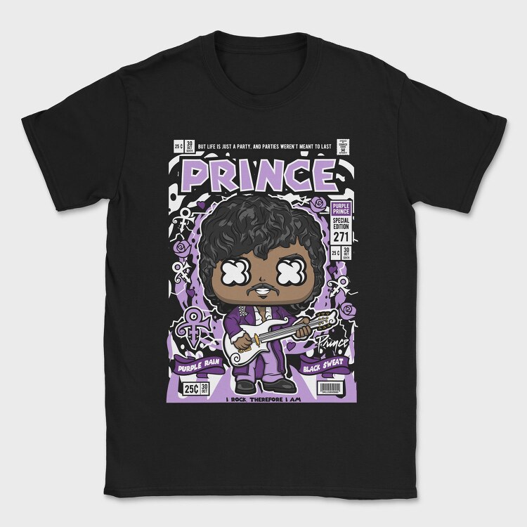 Purple Prince Pop Vinyl, Tricou Barbati (Unisex)
