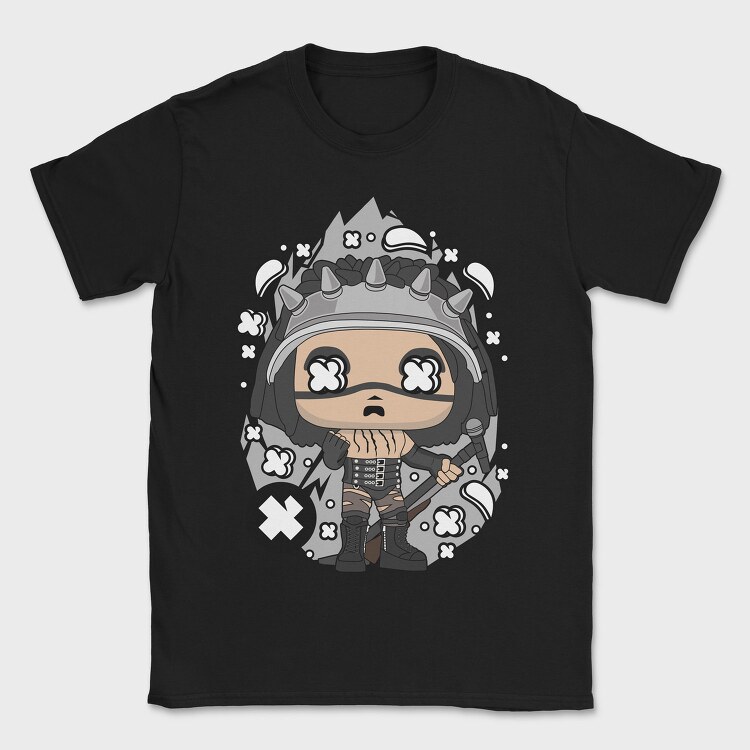 Punk Rock Warrior 1, Tricou Barbati (Unisex)