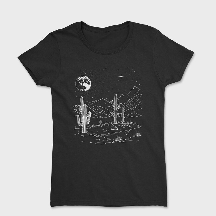 Desert And Cactus, Tricou Femei