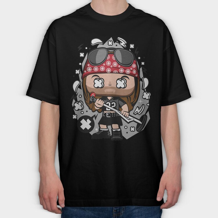 Punk Rock Chick, Tricou Oversize Barbati (Unisex)