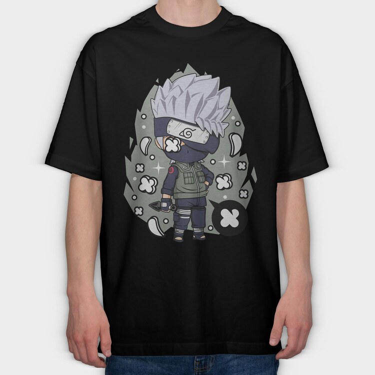 Ninjastyle Chibi Storm, Tricou Oversize Barbati (Unisex)