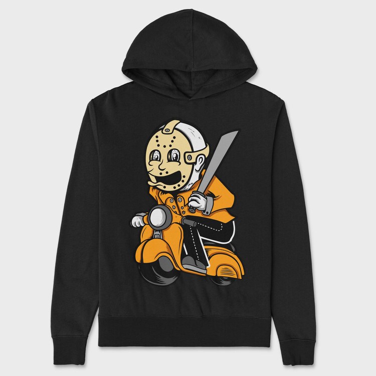 Jason On Scooter, Hanorac Oversize Barbati (Unisex)