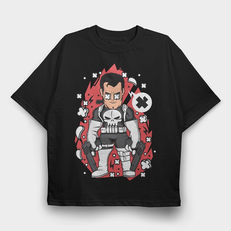 Punishers Edge, Tricou Oversize Barbati (Unisex)
